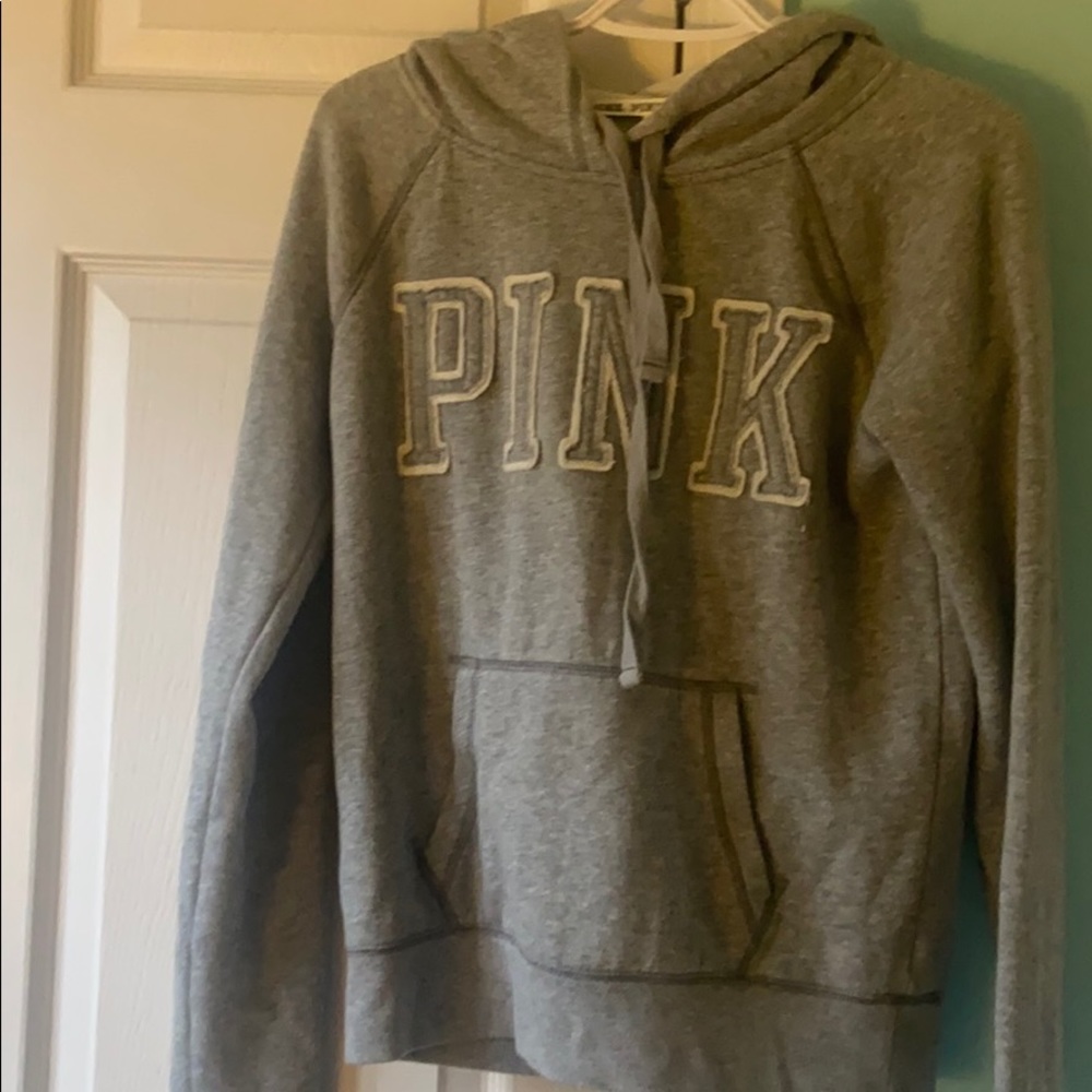 pink hoodie